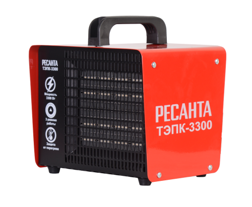 Тепловая электрическая пушка ТЭПК-3000 (ТЭПК-3300) (керам.нагревательный элемент) Ресанта